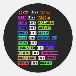 Adesivo Sonho Como Martin Lidera Como Harriet Women Black 