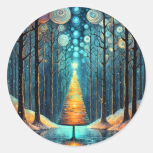 Adesivo Sonho de Férias Iridescente 🎄 Árvore de Natal bri