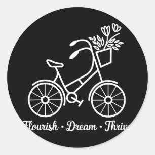 Adesivo Sonho Farto Bicicleta Floral 8647 Funny Anti