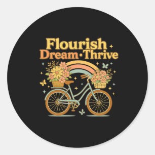 Adesivo Sonho Farto Bicicleta Floral Feliz 8647 Trum