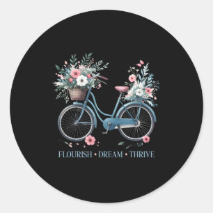 Adesivo Sonho Farto Bicicleta Floral Feliz 8647 Trum