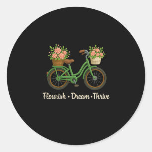 Adesivo Sonho Farto Bicicleta Floral Feliz 8647 Trum