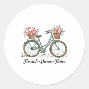 Adesivo Sonho Farto Bicicleta Floral Feliz 8647 Trum