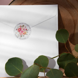 Adesivo Sonho Rosa | Endereço de regresso botânico de casa