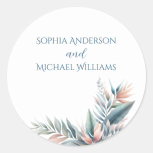Adesivo Sonho Tropical de Aquarela- Vinhetas De Casamento