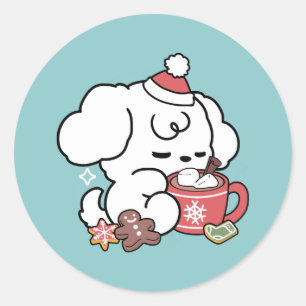 Adesivo Sonhos De Bolachas Cozy - Chocolate Quente e Natal