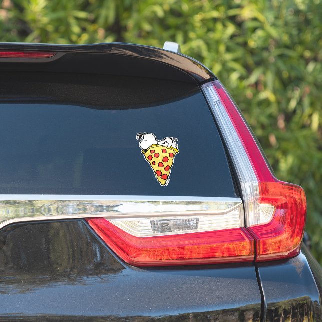 Adesivo Sonhos de Pizza do Snoopy (Lado do carro)