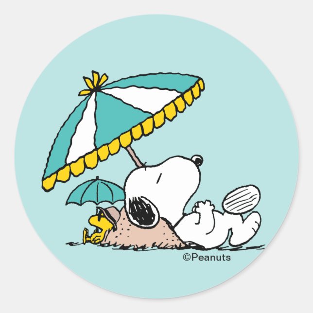 Adesivo Sonhos de Praia do Snoopy (Frente)