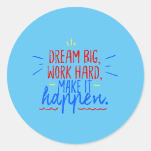 Adesivo "Sonhos Vivos: Ambição em Cor"