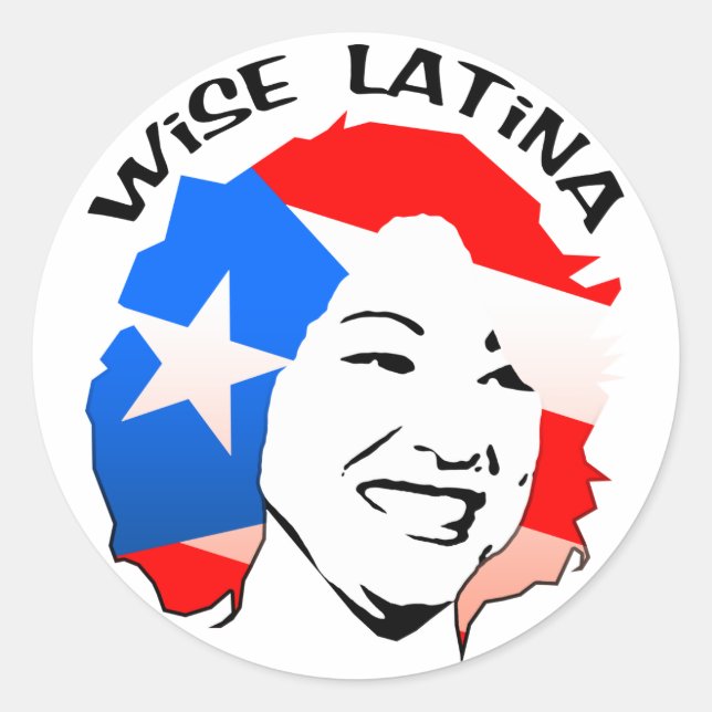 Adesivo Sonia Sotomayor Wise Latina Stickers (Frente)