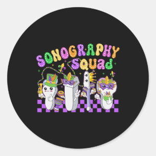 Adesivo Sonografia Engraçada Esquadrão Mardi Gras Carnaval