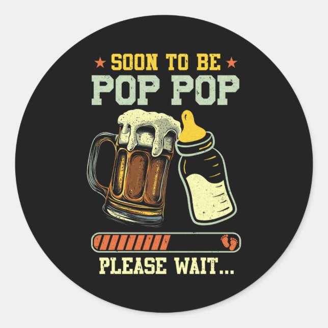 Adesivo Soon To Be P P Est 2025 Pregnancy Announcement  (Frente)