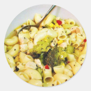 Adesivo Sopa de macarronetes da galinha