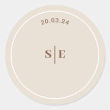 Sophia Modern Desert Boho Envelope Sticker