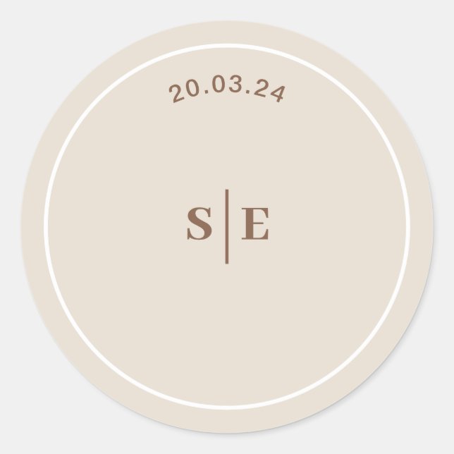 Adesivo Sophia Modern Desert Boho Envelope Sticker (Frente)