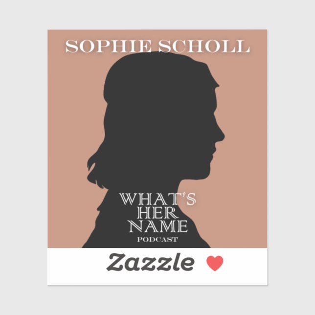 Adesivo Sophie Scholl Sticker (Folha)