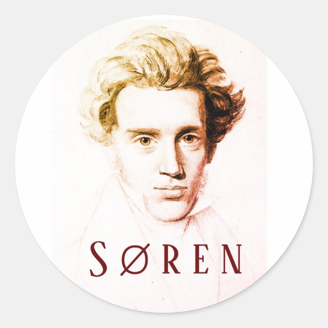 Adesivo Søren Kierkegaard (Frente)