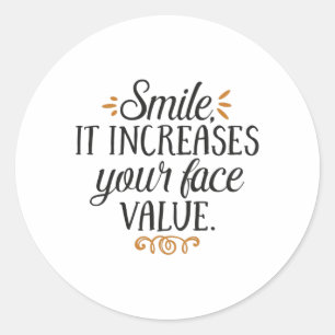 Adesivo Sorria, aumenta seu valor facial