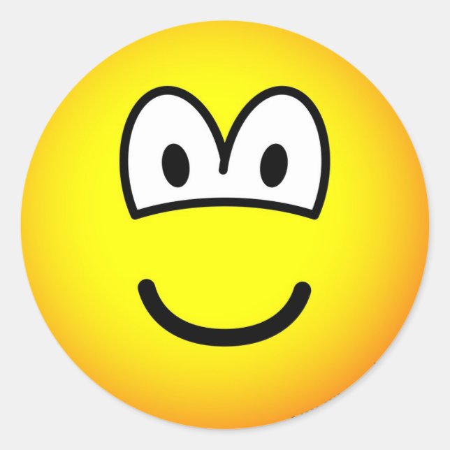 Adesivo Sorria, grande emoticção do tellow (Frente)