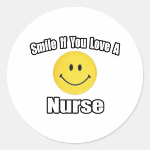 Adesivo Sorria se você ama uma enfermeira