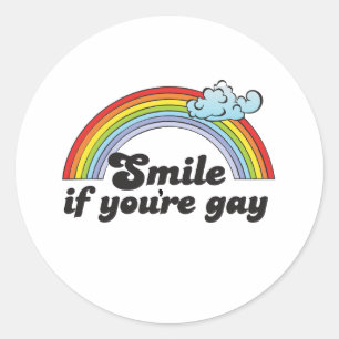 Adesivo Sorria se você for gay