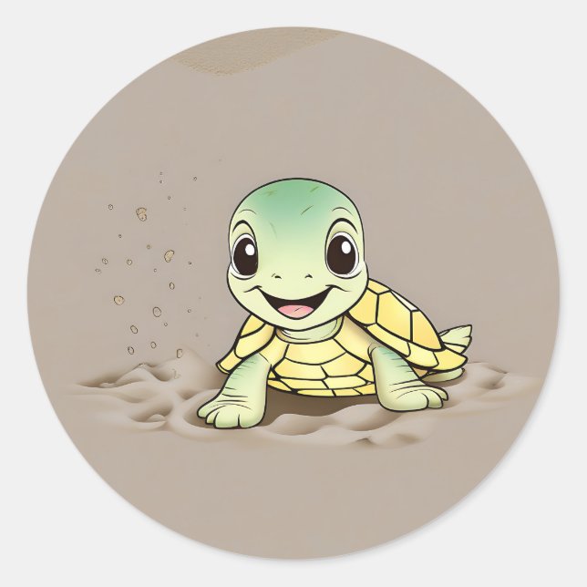Adesivo Sorria, Tartaruga (Frente)