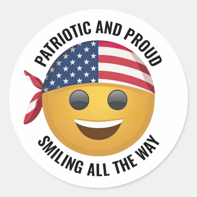 Adesivo Sorrindo Emoji Face Stickers (Frente)