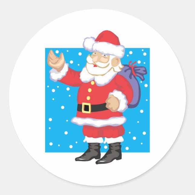 Adesivo Sorrindo Papai Noel (Frente)