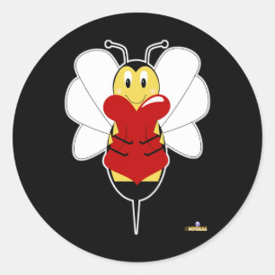 Adesivo Sorrir Bumble o coração dos abraços da abelha