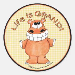 Adesivo Sorrir Hippo-Life é Grande