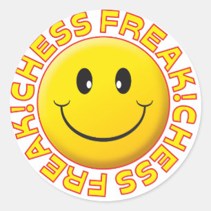 Adesivo Sorriso arrepiante da xadrez