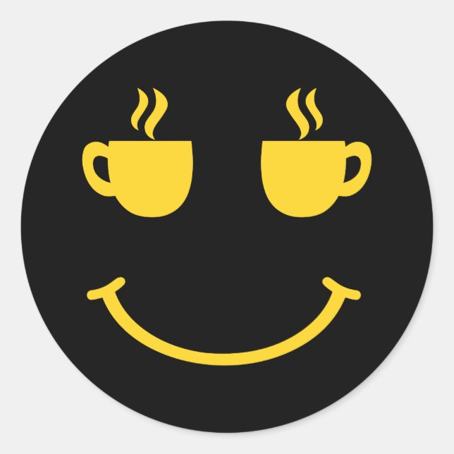 Adesivo Sorriso da Taça do Café (Frente)