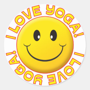 Adesivo Sorriso do amor da ioga