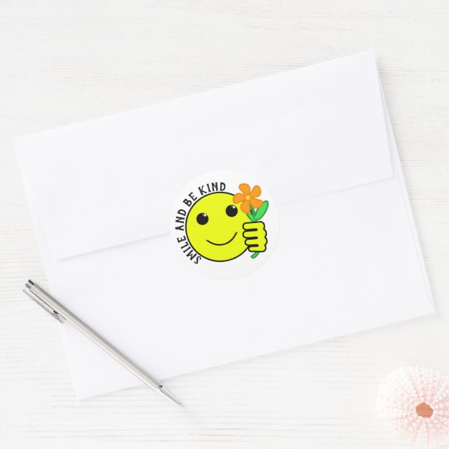 Adesivo Sorriso e Amizade Gentil (Envelope)