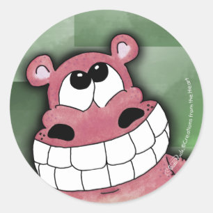 Adesivo Sorriso Hippo-Rosa