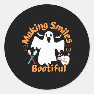 Adesivo Sorrisos Bootizando Engraçado Fantasma Dentista Ha