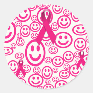Adesivo Sorrisos De Fita Rosa Que Ajudam