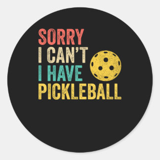 Adesivo Sorry I Can't I Have Pickleball