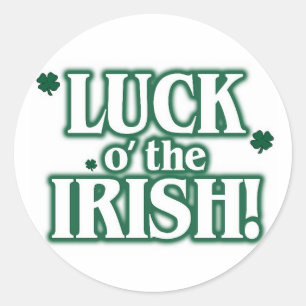 Adesivo Sorte o o irlandês