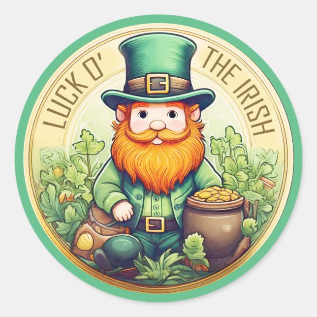 Adesivo Sorte O' The Irish Leprechaun ID1085 (Frente)