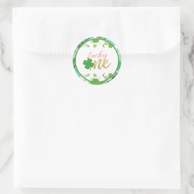 Adesivo Sortuda Um Vestido de Aniversário - Rapariga (Bolsa)