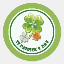 Adesivo Sortudos Charms. Rua de Shamrocks Tricolor. Dia de