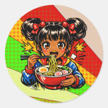 Sorva Anime Garota Ramen Noodles