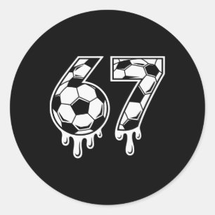 Adesivo Sorvete 67 Gotejamento Futebol Gen Alpha Seis Sete