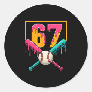 Adesivo Sorvete Bysebyll Gotejamento Número 67 Jogador 67º