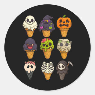 Adesivo Sorvete da múmia Summerdal Skeleton Zombie Pumpkin