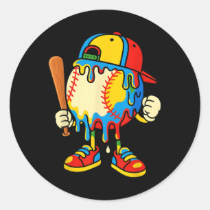 Adesivo Sorvete De Beisebol Gotejamento Juventude De Volta