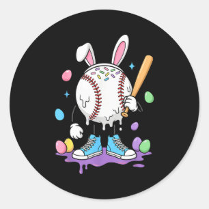 Adesivo Sorvete de beisebol pingando jovens meninos doces
