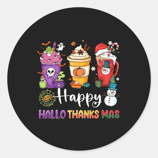 Adesivo Sorvete de Chocolate Hallothanksmas Bebe Natal Ha (Frente)