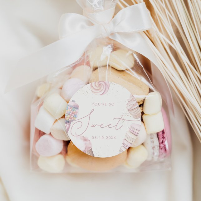 Adesivo Sorvete de doce rosa para meninas (Criador carregado)